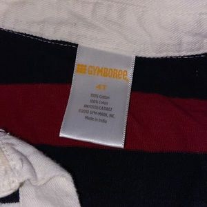 Gymboree 4T super cute striped polo shirt with collar. Long sleeve 100% cotton